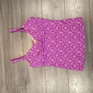 Land's end  women's sz 8 swimsuit top only w/ built in bra